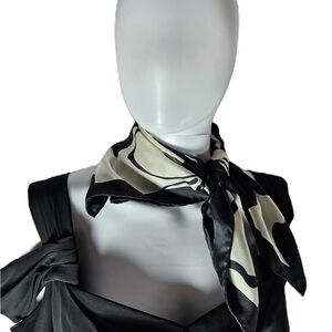 Elegant Black and White Scarf